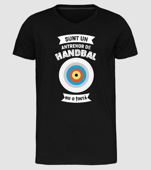 sunt un antrenor de handbal, nu o țintă model negru pe tricou