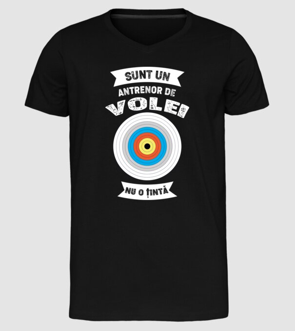 sunt un antrenor de volei, nu o țintă model negru pe tricou