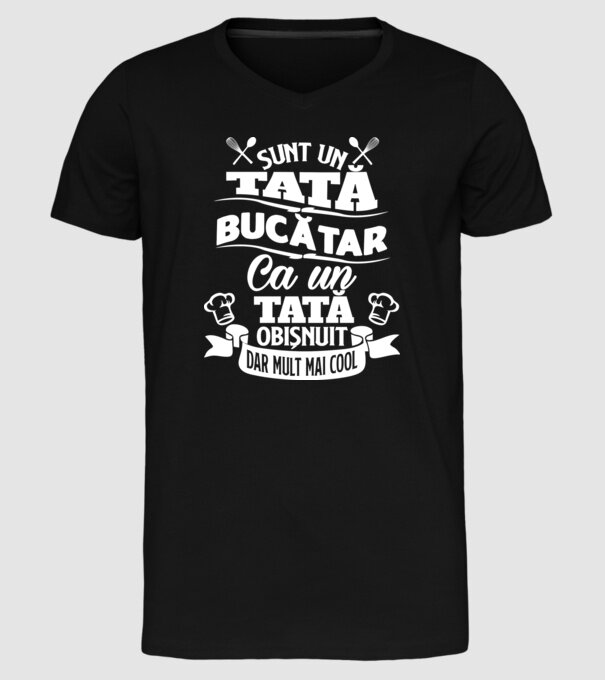 Sunt un tată bucătar model negru pe tricou