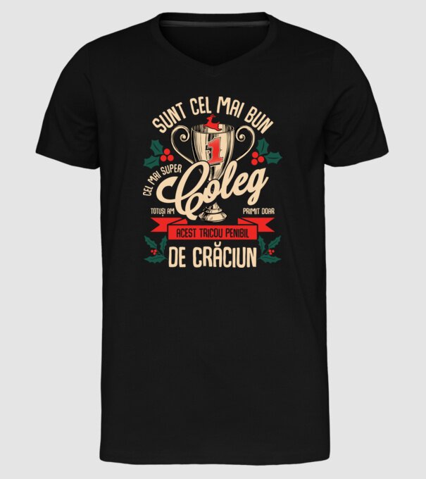super coleg D1443687 model negru pe tricou