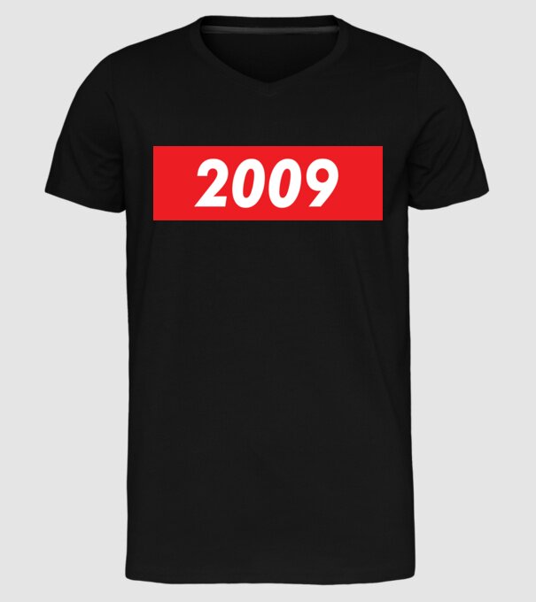 Supreme Birthday 2009 model negru pe tricou