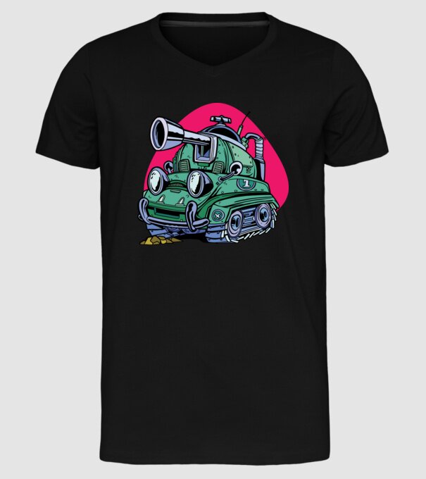 Tancuri model negru pe tricou