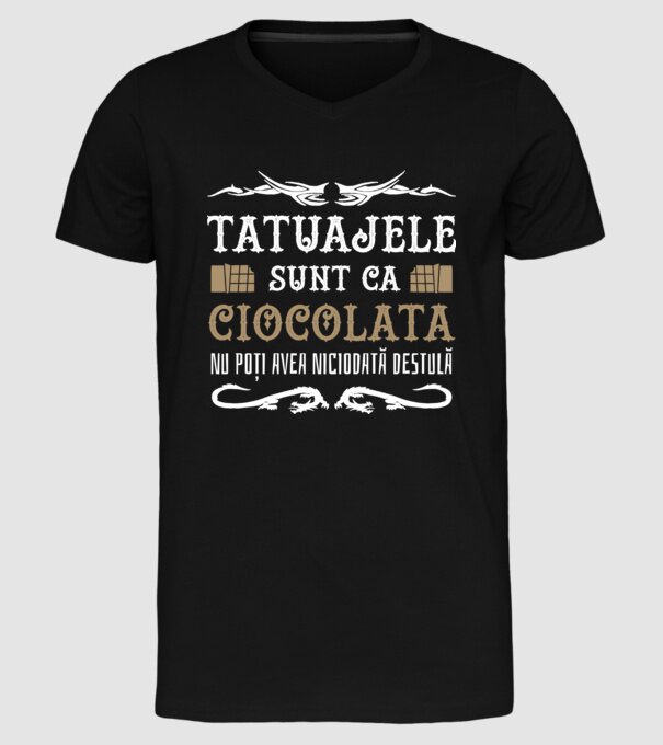 Tatuajele sunt ca ciocolata, nu poți avea niciodată destulă model negru pe tricou
