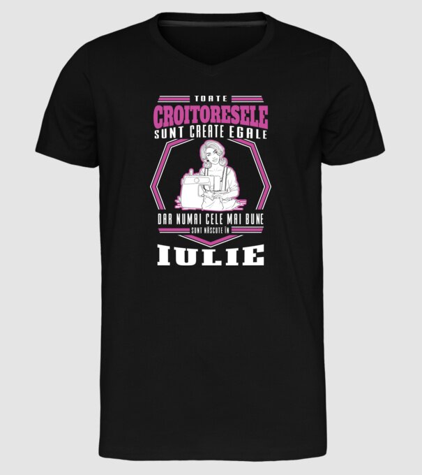 Toate croitoresele iulie model negru pe tricou