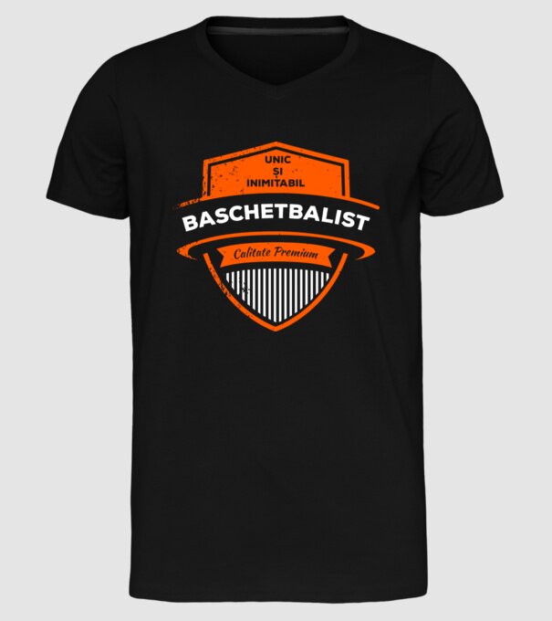 BASCHETBALIST unic și inimitabil calitate premium model negru pe tricou