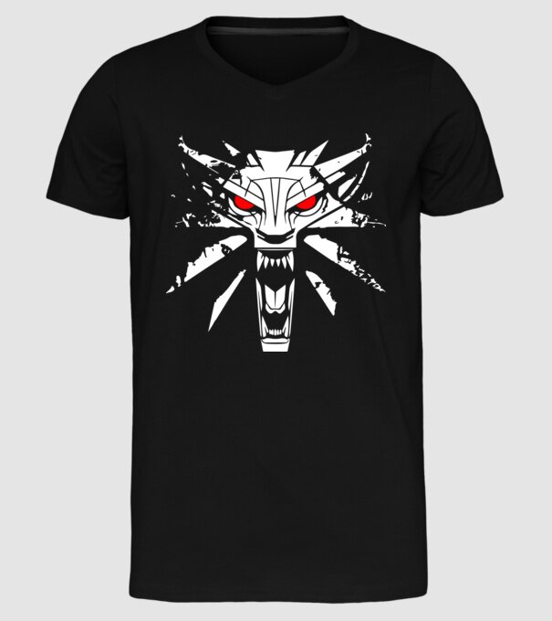 Witcher model negru pe tricou