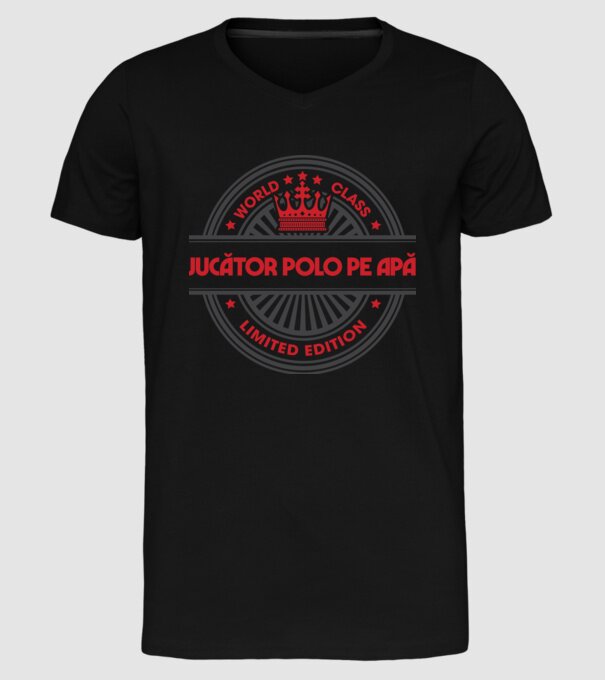 jucător polo pe apă model negru pe tricou