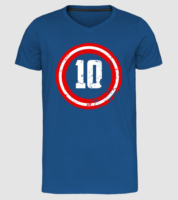 Birthday captain 10 Years old model albastru regal pe tricou