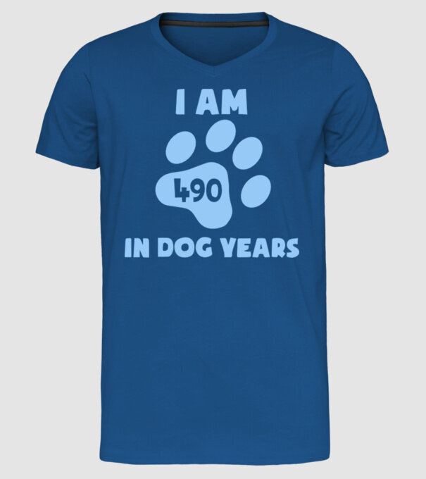 Dog Year - 490 model albastru regal pe tricou