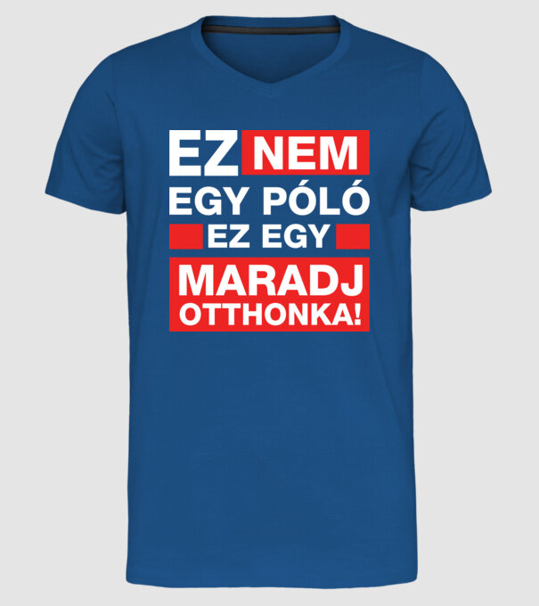 model albastru regal pe tricou