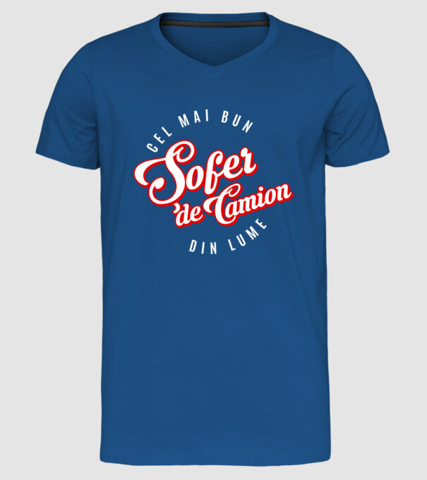 Cel mai bun ȘOFER DE CAMION din lume model albastru regal pe tricou