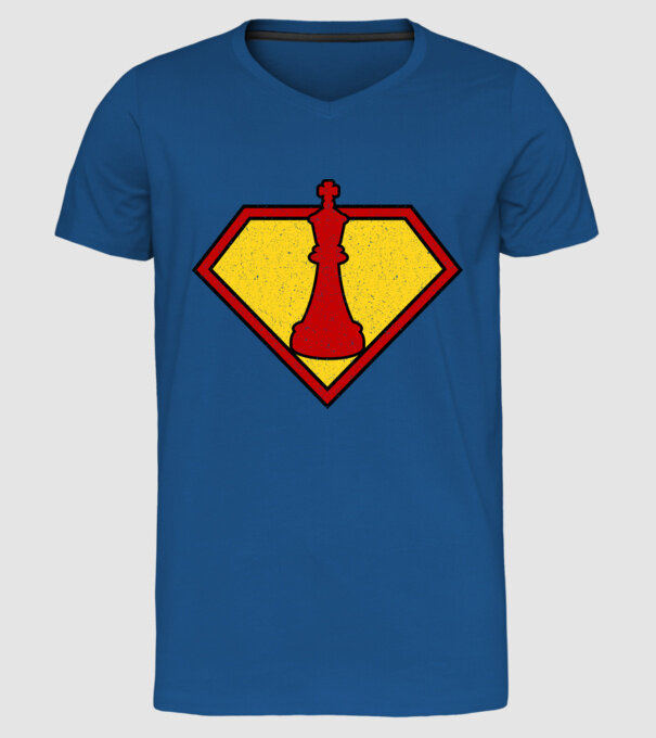 SuperChess rege model albastru regal pe tricou