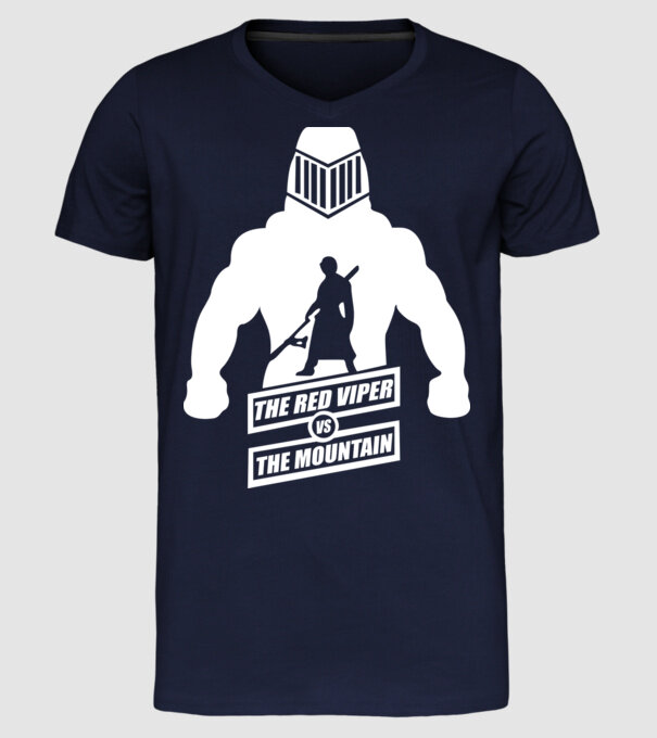 Muntele model albastru închis pe tricou