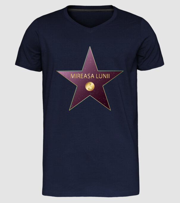 Mireasa lunii model albastru închis pe tricou