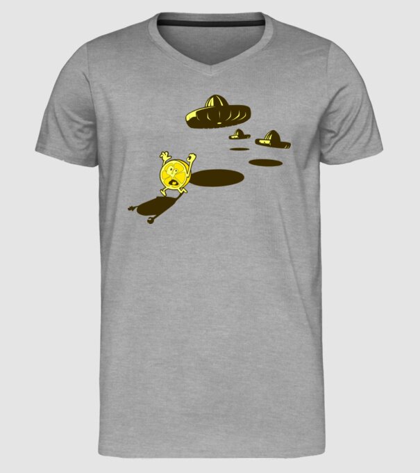 război de lămâie model gri pe tricou