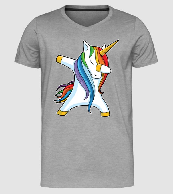 DAB Unicorn 2 model gri pe tricou