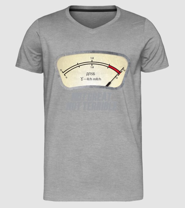 Dosimeter model gri pe tricou