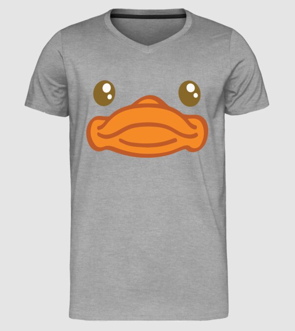 Rață carnaval model gri pe tricou
