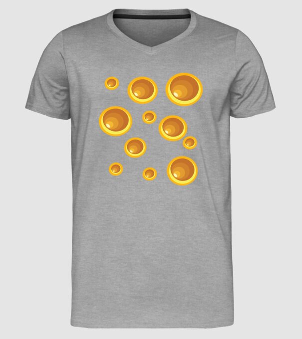 Cașcaval carnaval model gri pe tricou