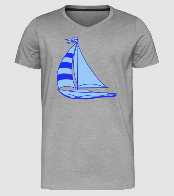 Vapor model gri pe tricou