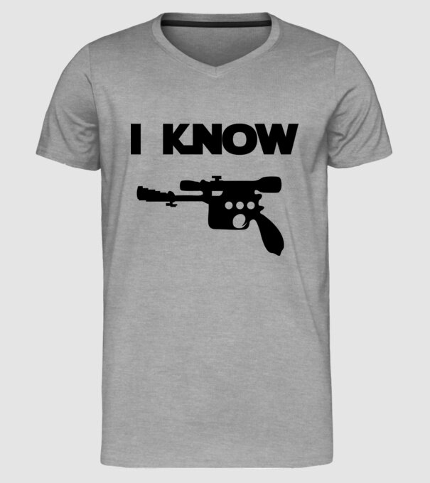 I know model gri pe tricou