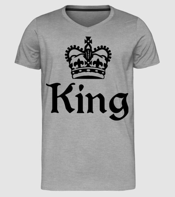 King 01 model gri pe tricou