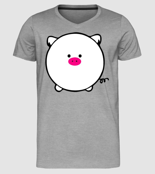 Purcel model gri pe tricou