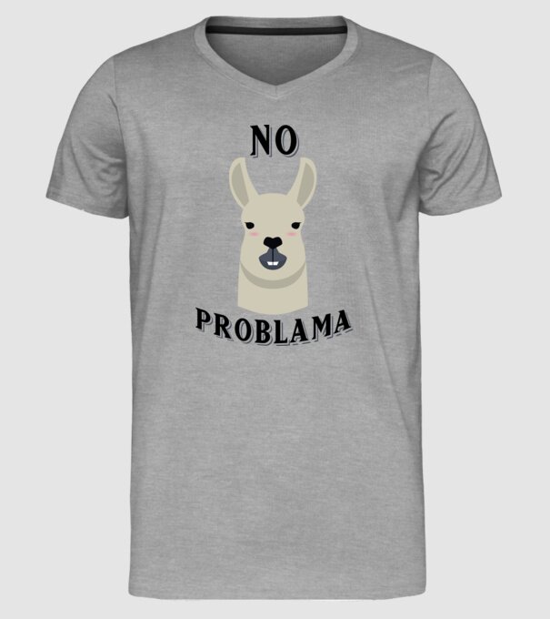 No problama model gri pe tricou