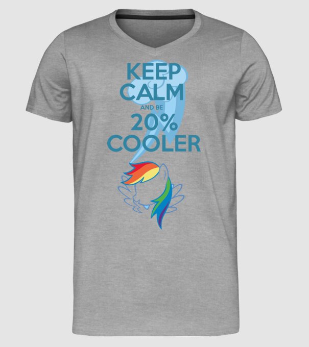 Rainbow Dash model gri pe tricou