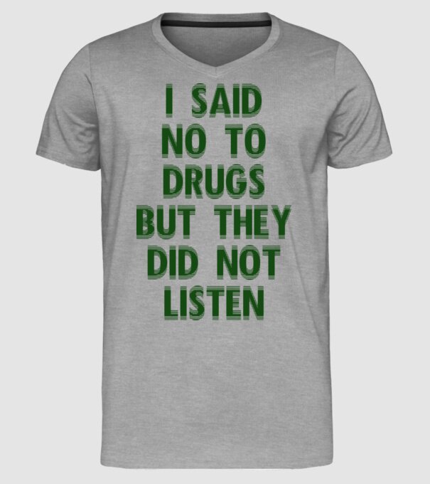 Say no... model gri pe tricou