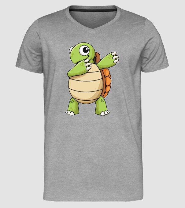 Broască țestoasă DAB model gri pe tricou