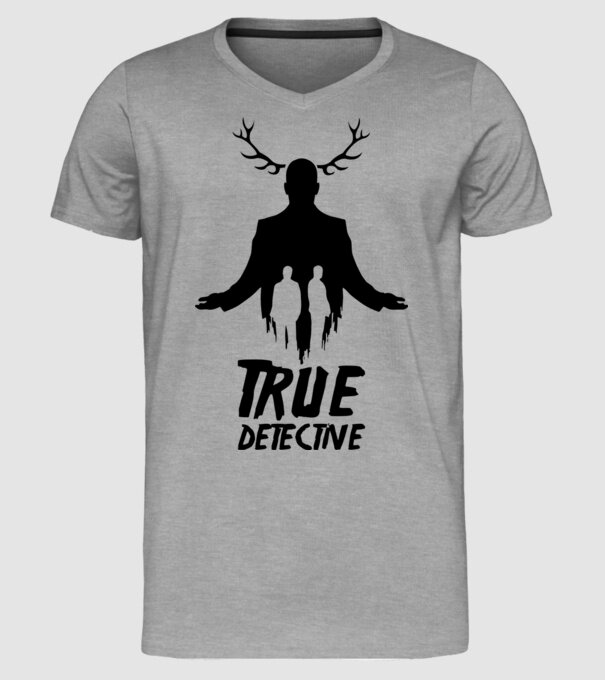 True Detective model gri pe tricou