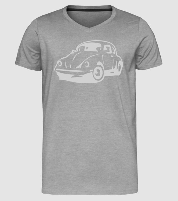 vw beetle model gri pe tricou