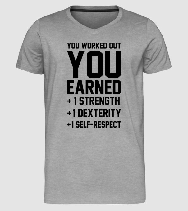 You worked out model gri pe tricou