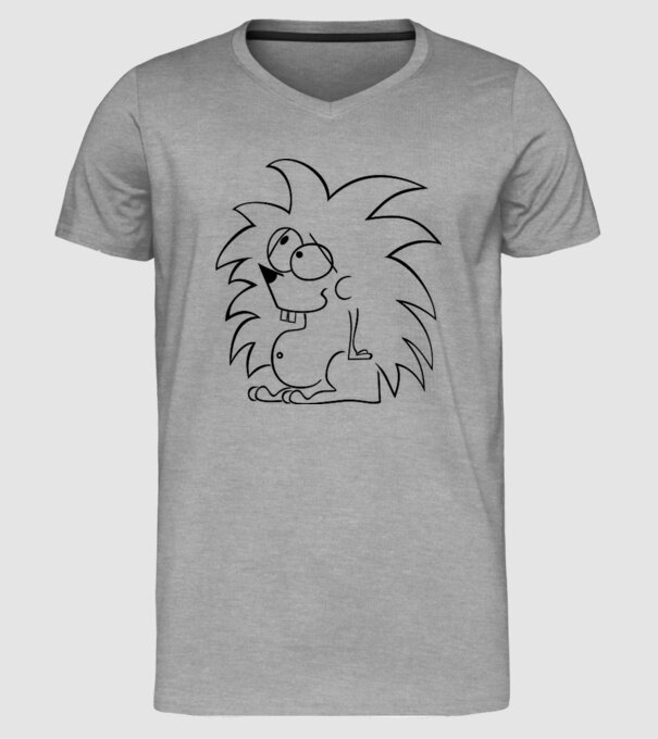 Arici model gri pe tricou
