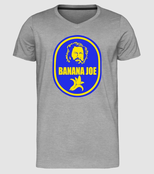 Banana Joe model gri pe tricou