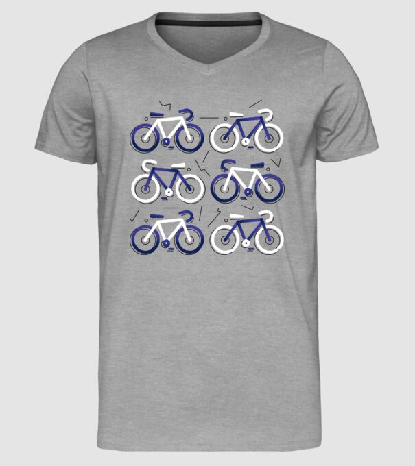 Bikes model gri pe tricou