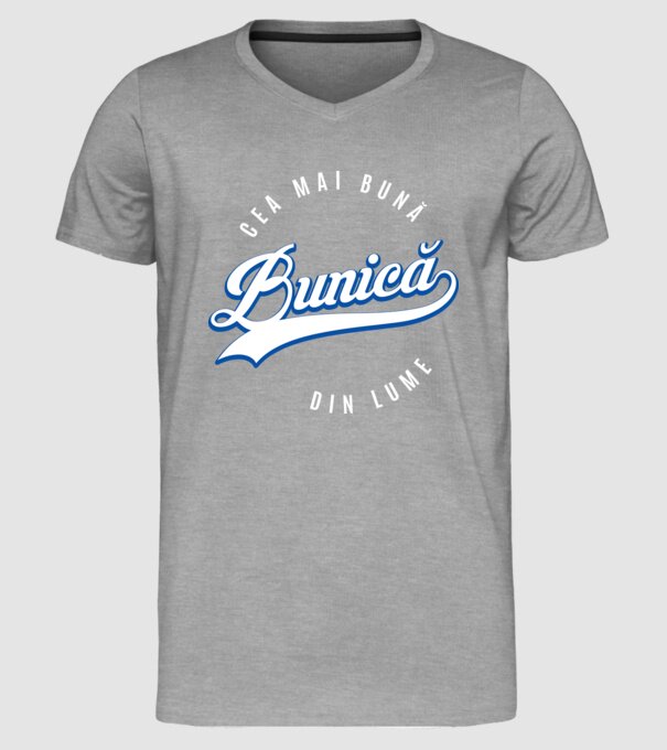 Cea mai bună BUNICĂ din lume model gri pe tricou