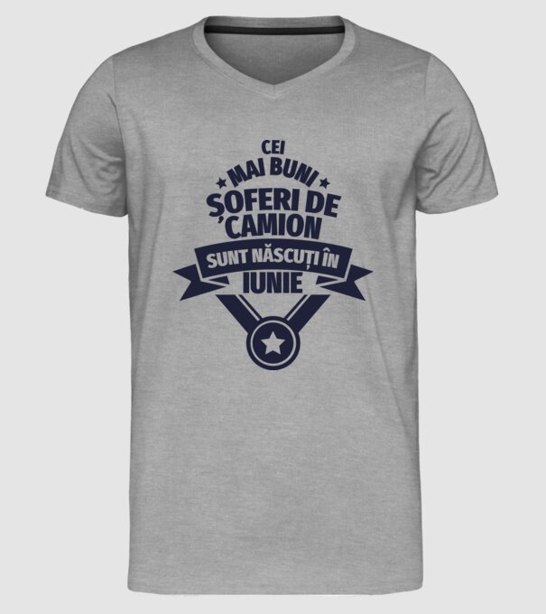 Cei mai buni șoferi de camion sunt născuți în Iunie model gri pe tricou