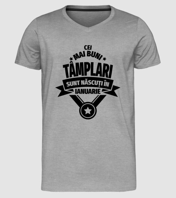 Cei mai buni tâmplari sunt născuți în Ianuarie model gri pe tricou