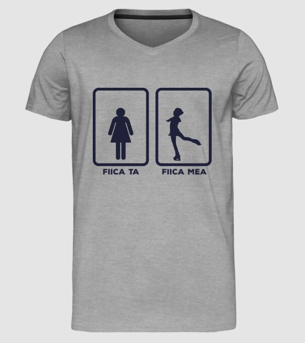 fiica ta - fiica mea model gri pe tricou