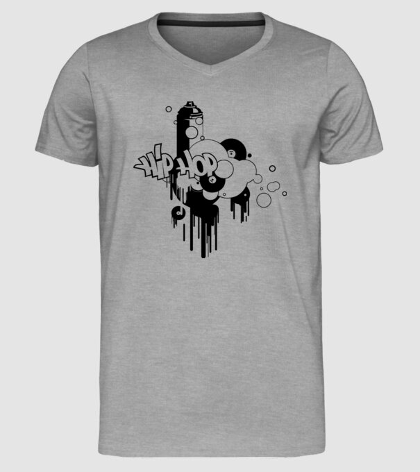 hip hop model gri pe tricou