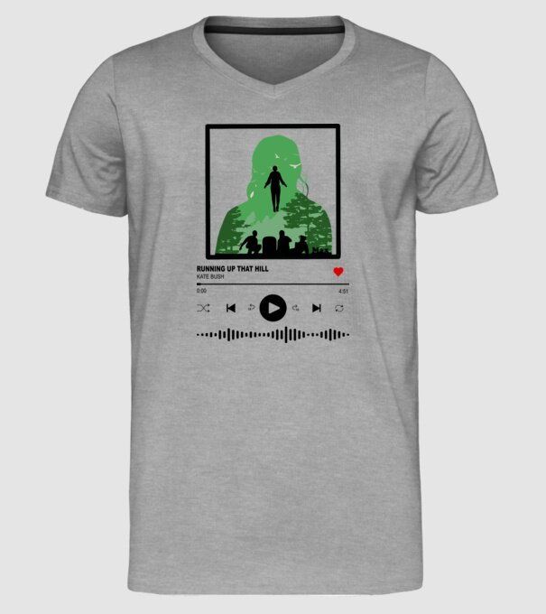 maxs favourite song stranger things model gri pe tricou