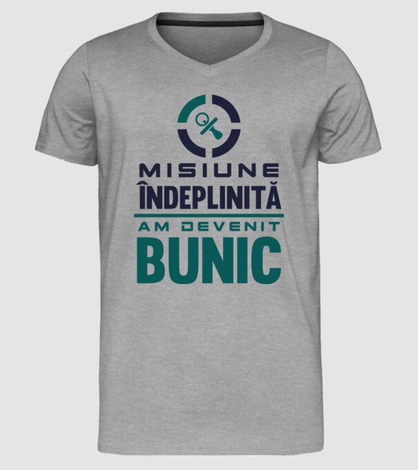 Misiune îndeplinită - am devenit bunic model gri pe tricou