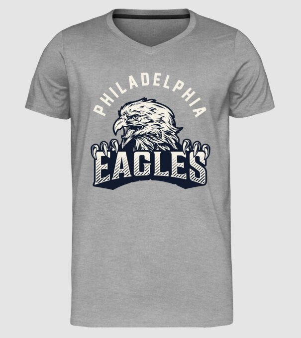 Philadelphia Eagles model gri pe tricou