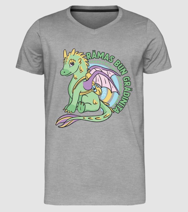 Rămas bun grădiniță model gri pe tricou