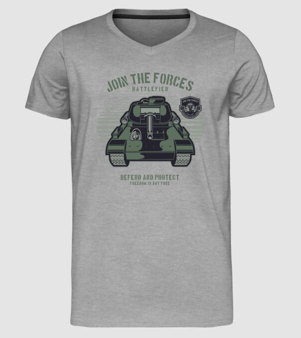 Tancuri model gri pe tricou