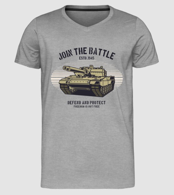 Tancuri model gri pe tricou