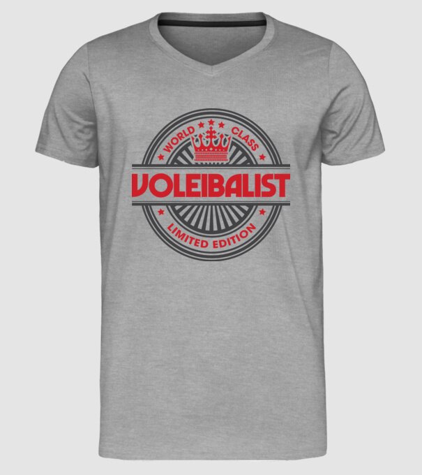 voleibalist model gri pe tricou