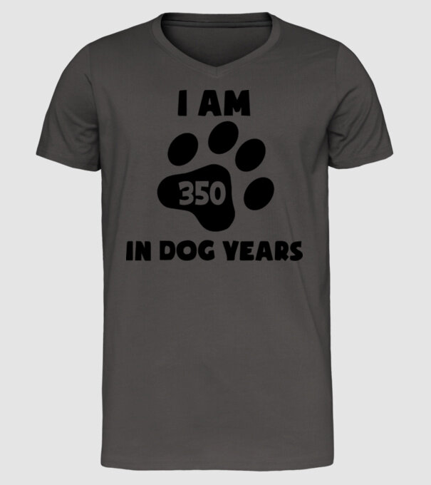 Dog Year - 350 model gri închis pe tricou